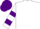 Silk - White, purple ''bc'', purple hoops on sleeves, purple cap