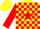 Silk - Yellow, red star, red blocks on sleeves, yellow cap