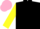 Silk - Black body, yellow arms, black hooped, pink cap