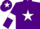 Silk - Purple, White star, armlets and star on cap