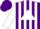 Silk - Purple, black 'to' on white triangle, white stripes on sleeves, purple cap