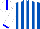 Silk - Royal blue, white stripes, blue cuffs on white sleeves, blue stripe on white cap