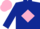 Silk - Dark blue, pink diamond, pink cap