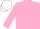 Silk - Pink, white 'v', pink sleeves, white cap