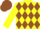 Silk - Yellow, brown diamonds, brown diamonds on yellow sleeves, yellow and brown cap
