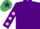 Silk - Purple, emGreen star, purple sleeves, pink spots, em green cap, purple star