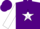 Silk - Purple, purple 'd' on white star, purple stars on white sleeves, purple cap