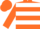 Silk - Orange, black & white hoops, white emblem on back