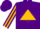Silk - Purple, gold triangle, gold diamond stripe on sleeves