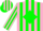 Silk - Pink, green diamond stripes