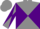 Silk - Gray & purple, diagonal quarters
