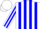 Silk - White body, blue striped, white arms, blue striped, white cap, blue striped