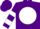 Silk - Purple, purple 'g' on white ball, white bars on sleeves, purple cap