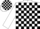 Silk - White, black 'seidner collision' and multi-colored emblem, black blocks on white sleeves
