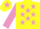Silk - Yellow, Mauve stars, sleeves and star on cap
