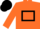 Silk - Orange, black hollow box, orange sleeves, black cap