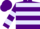 Silk - Purple, lavender hoops, lavender bars on sleeves, purple cap
