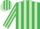 Silk - Emerald Green and Light Green stripes