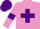 Silk - Mauve body, purple cross belts, mauve arms, purple armlets, purple cap