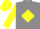 Silk - Grey body, yellow diamond, yellow arms, yellow cap
