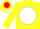 Silk - Yellow, red m6 on white ball