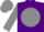 Silk - Purple, gray ball, purple 'h', gray sleeves and cap