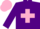 Silk - Purple body, pink cross belts, purple arms, pink cap