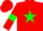 Silk - red, green star, green armlets, red cap