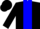 Silk - Black, blue stripe, black arms, blue and black checked cap