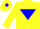 Silk - Yellow body, blue inverted triangle, yellow arms, yellow cap, blue diamond