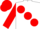 Silk - White body, red large spots, red arms, red cap