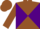 Silk - Brown and Purple diabolo, Brown cap