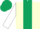 Silk - Cream, dark green stripe, white sleeves, dark green cap