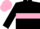 Silk - Black body, pink hoop, black arms, pink cap