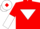 Silk - Red Body, White Inverted Triangle, red Arms, white Halved, White Cap, Red Diamond