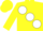 Silk - Yellow, large white spots