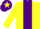 Silk - Yellow, purple stripe, yellow arms, purple cap, yellow star