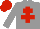 Silk - Grey body, red cross of lorraine, grey arms, red cap