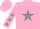 Silk - Pink body, grey star, pink arms, grey stars, pink cap