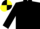 Silk - Black body, black arms, yellow cap, black quartered