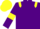 Silk - Purple body, yellow epaulettes, purple arms, yellow armlets, yellow cap