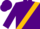 Silk - Purple, gold sash, purple sleeves