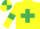 Silk - Yellow, emerald green cross belts and armlets, quartered cap