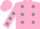 Silk - pink, grey spots