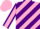 Silk - Pink and Purple diagonal stripes, Pink sleeves, Purple seams, Pink cap