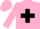 Silk - Pink, Black Maltese cross