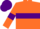 Silk - Orange, Purple hoop, armlets and cap