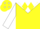 Silk - Yellow, yellow 'y' on white yoke, yellow diamonds on white sleeve