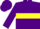 Silk - Purple body, yellow hoop, purple arms, purple cap