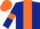 Silk - Dark blue, Orange stripe, armlets and cap